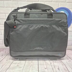 IBM ThinkPad Laptop Briefcase‎ Black Messenger Bag Shoulder Strap Vintage Tech